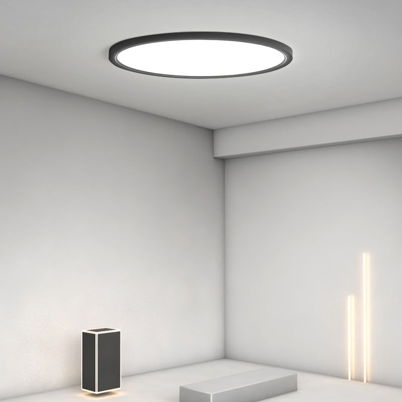 Luminaire de plafond encastré à montage simple, plafonnier rond à LED