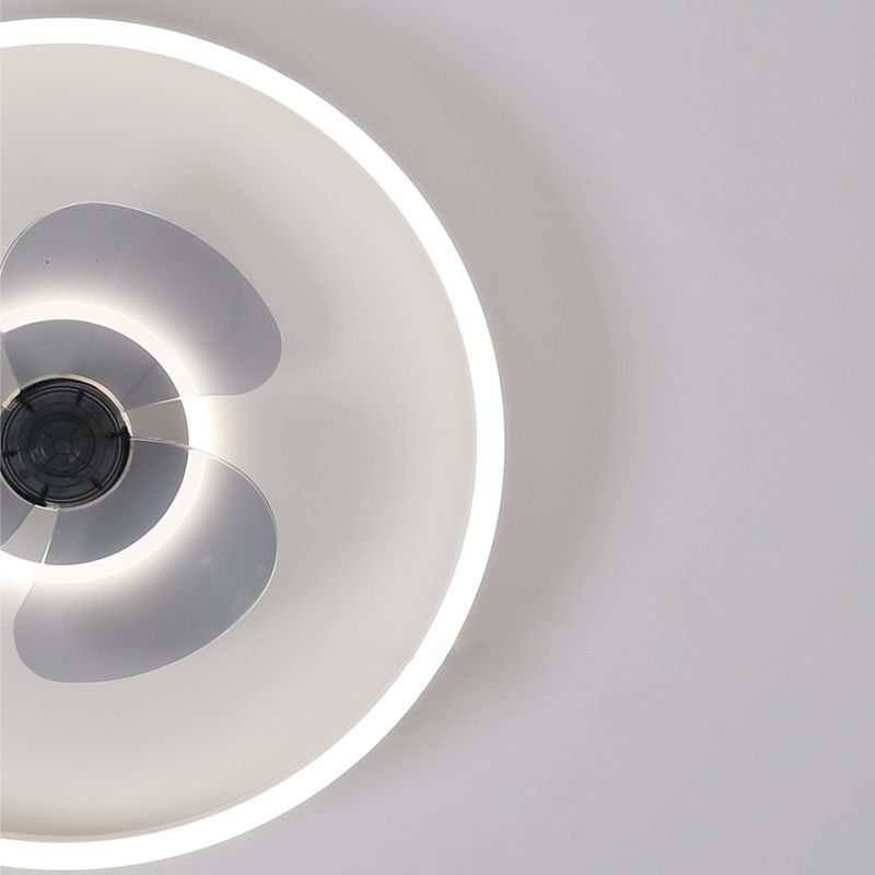 2 Light Ceiling Fan Light Modern Style Metal Ceiling Fan Light for Dining Room