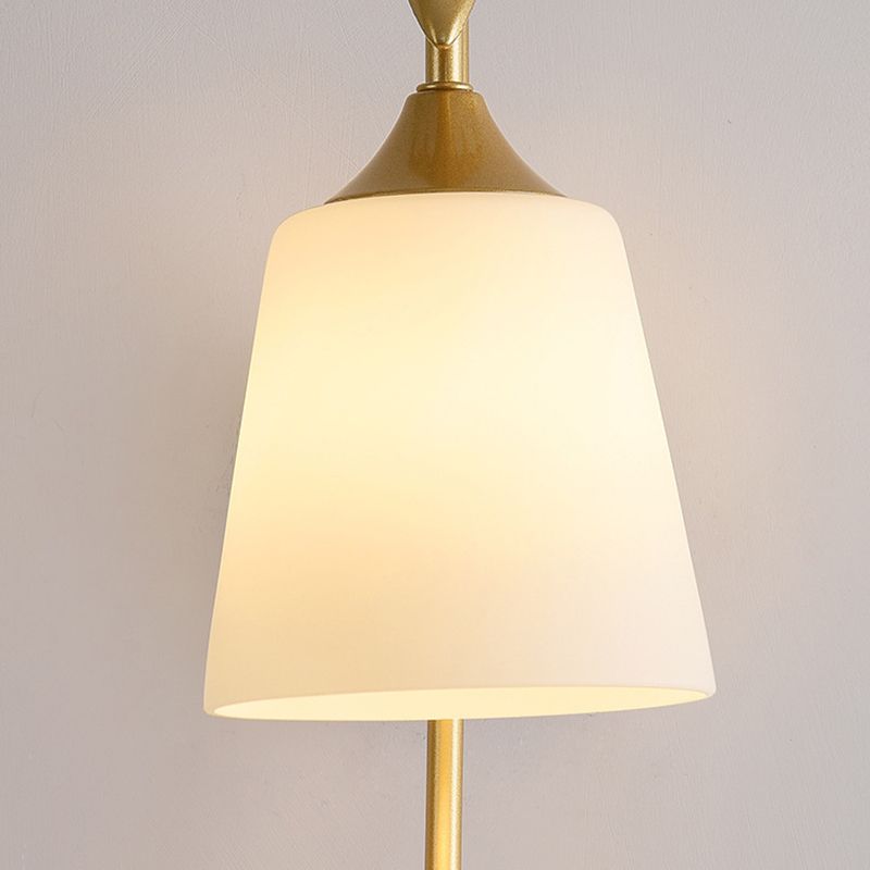 Glass Geometric Wall Light Fixture Modern 1-Light Wall Sconce Light