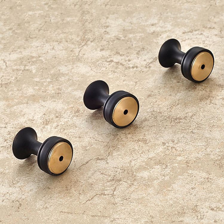 5 Piece Traditional Bathroom Accessory Set Brushed Brass Robe Hooks