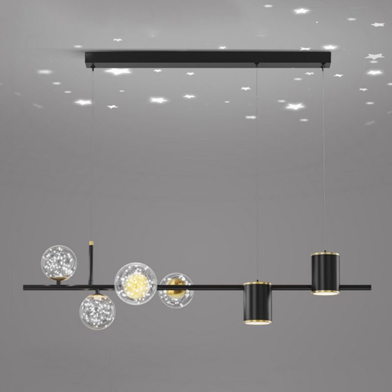 Contemporary Kitchen Island Lighting Geometric Metal Pendant Light Fixtures