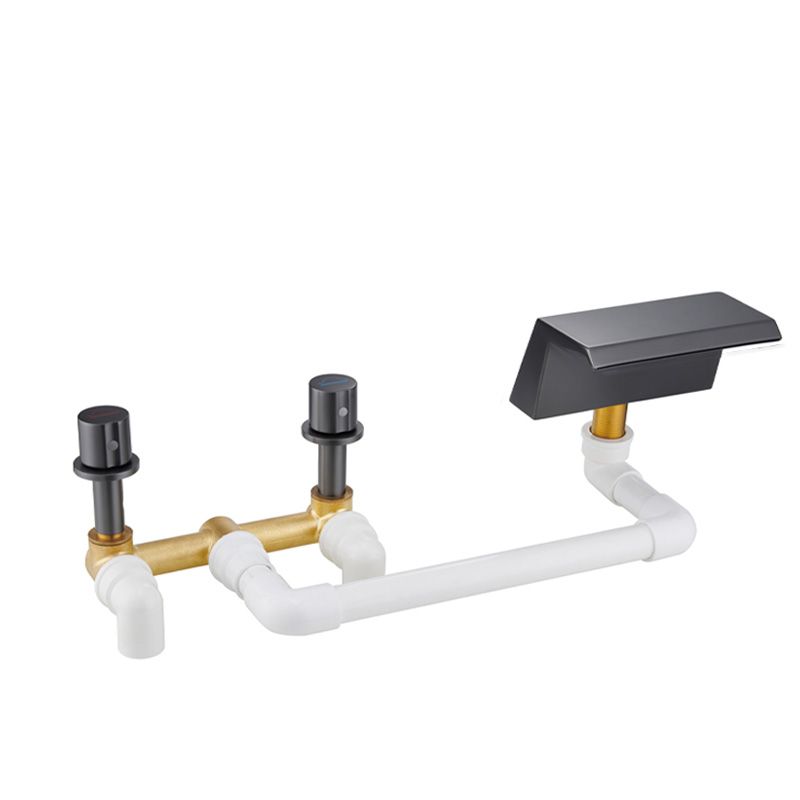 Modern Roman Bathtub Faucet Two Handle Copper Roman Tub Faucet Set