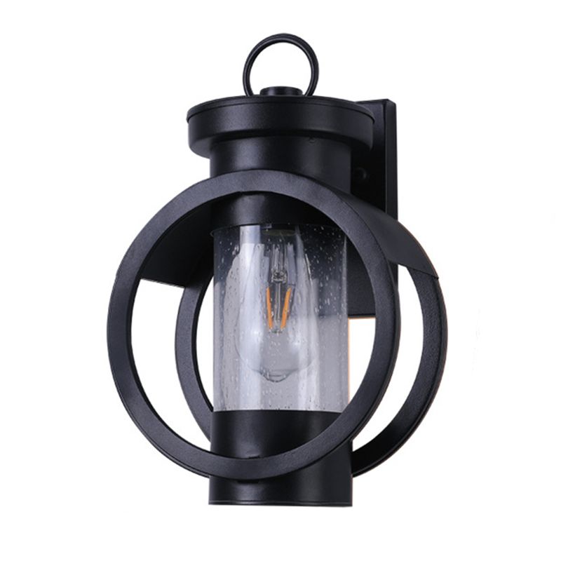 Vintage Circles Wall Mount Lighting Glass Wall Mounted Lighting for Courtyard