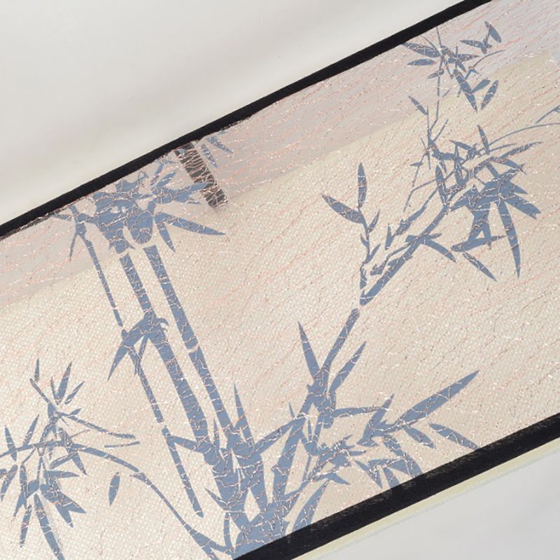 Lampe de plafond d'ombre de tissu de lumières encastrées de style chinois pour le salon