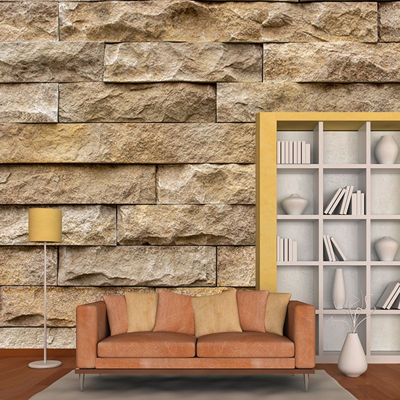 Brick Pattern Mural for Home Decor Contemporary Wall Art, Personalized Size