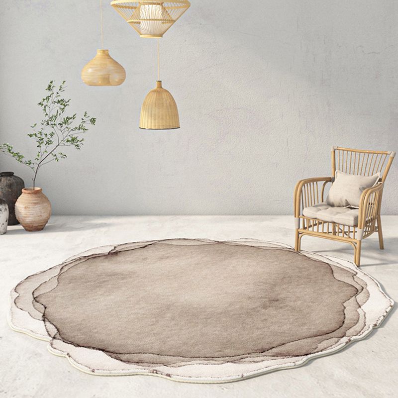 Stylish Tie-Dye Pattern Rug Polyester Area Carpet Non-Slip Backing Area Rug for Home Decor