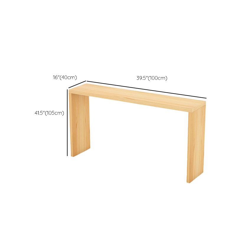 1/4/5/9 Pieces Modern Bar Table Set Rectangle Bar Table with Wooden Stools