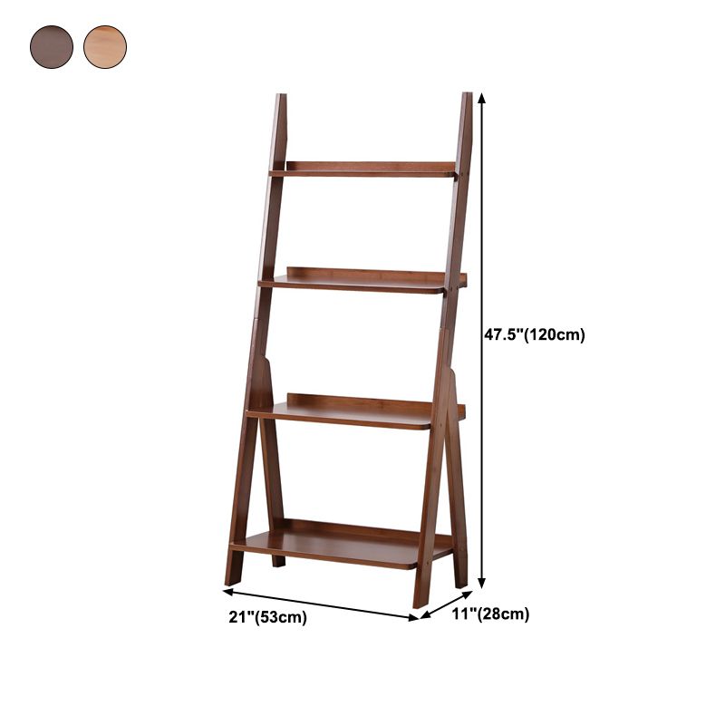 Modern Style Bookshelf Wood Open Back Bookcase for Home Office