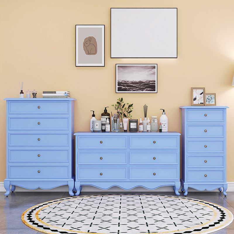 Bedroom Storage Chest Wooden Nautical Vertical Chest with Drawers