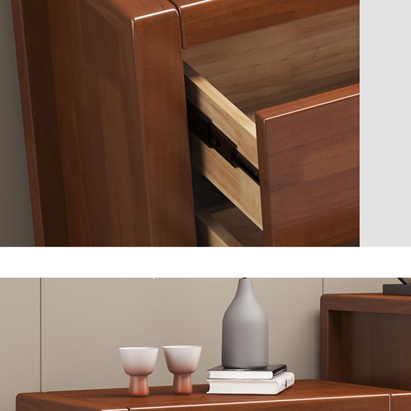 Contemporary Solid Wood Storage Chest Bedroom Chest with Drawers