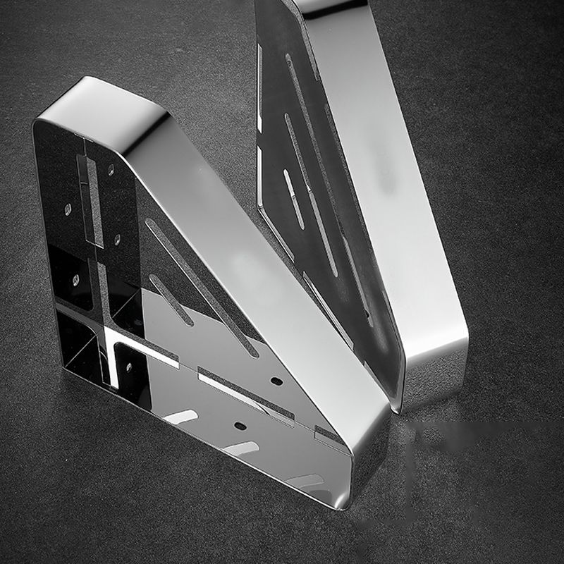 Stainless Steel Bathroom Accessory Set Modern Triangle Basket