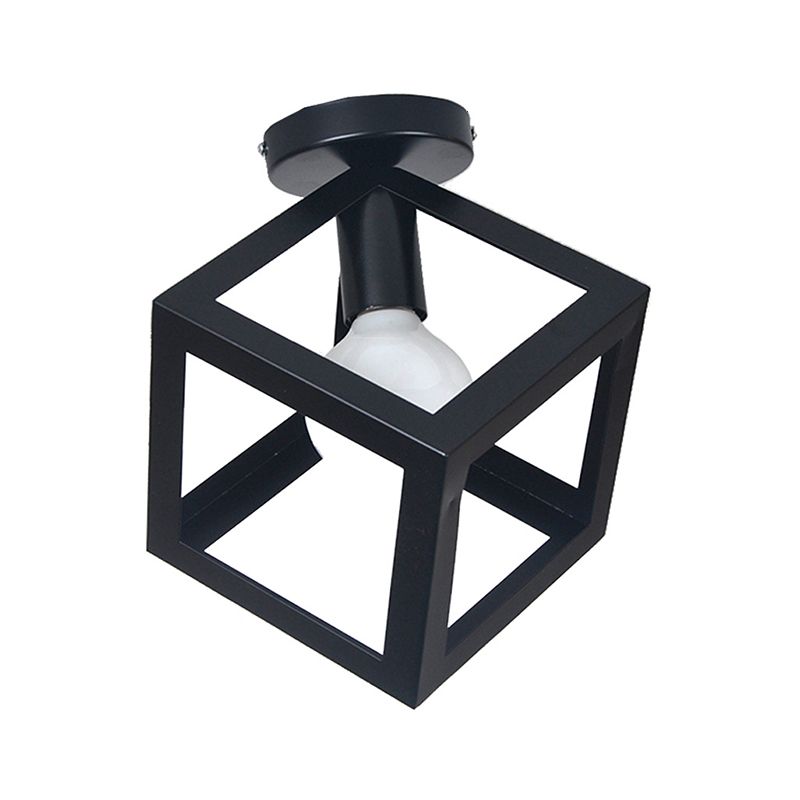 Modern Flush Ceiling Lights Metal 1-Light Flush Mount for Hallway