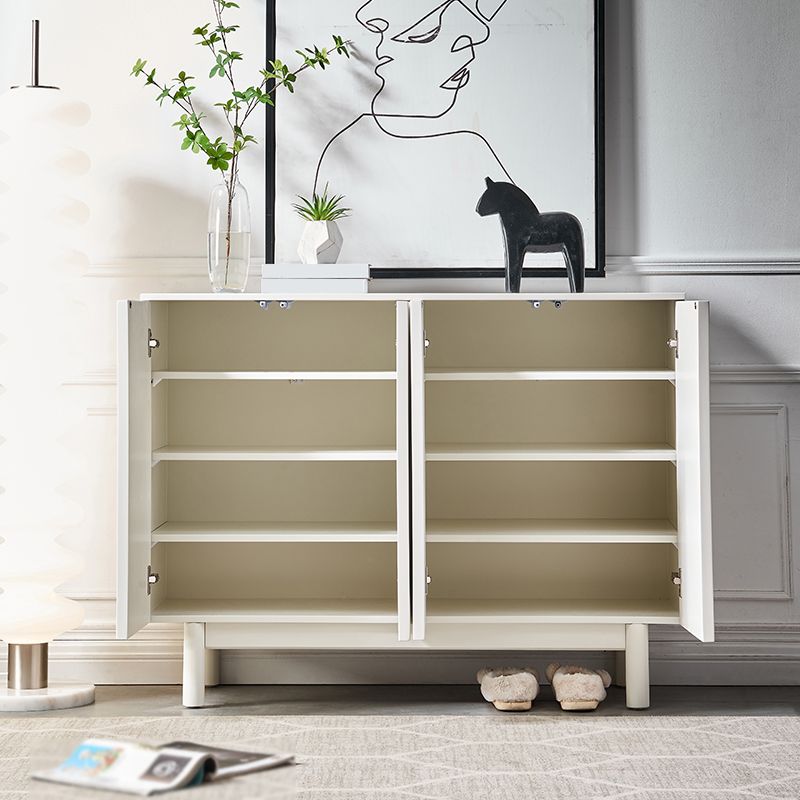 Modern Buffet Table Engineered Wood Sideboard Table with Doors for Kitchen