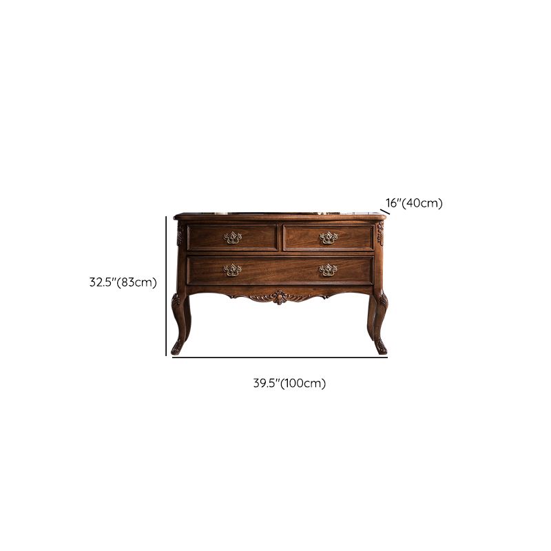 Mid-Century Modern Wood Console Table Rectangle Console Sofa Table for Hall