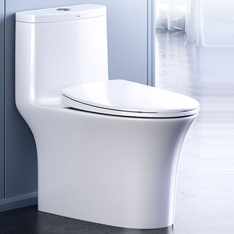 Traditional All-In-One Flush Toilet Floor Mounted Porcelain Toilet Bowl
