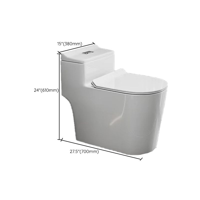 Modern 1-Piece Flush Toilet Floor Mount Urine Toilet for Bathroom
