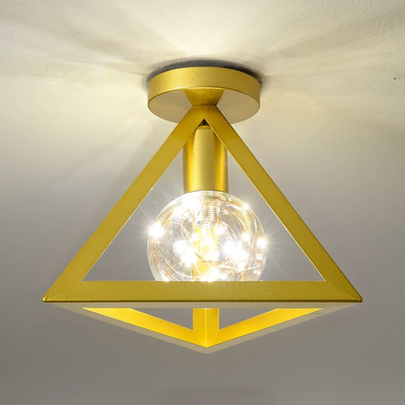 1 plafond de plafond clair éclairage de plafond en verre de style industriel pour le salon