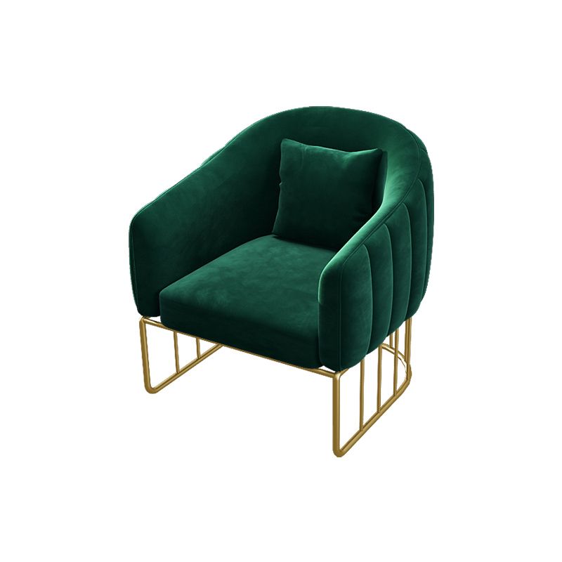 25.59" W x 29.52" H Velvet Tuxedo Arm Sofa Contemporary Standard Sofa with Tight Back