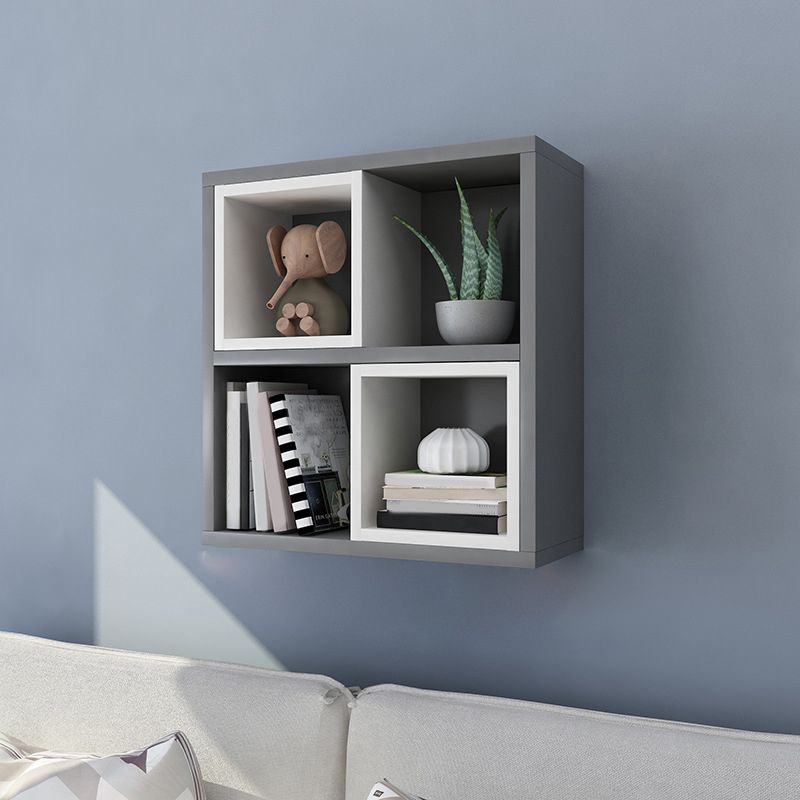 Modern Floating Bookshelf Wooden Wall Mounted Bookcase Shelves Included for Home