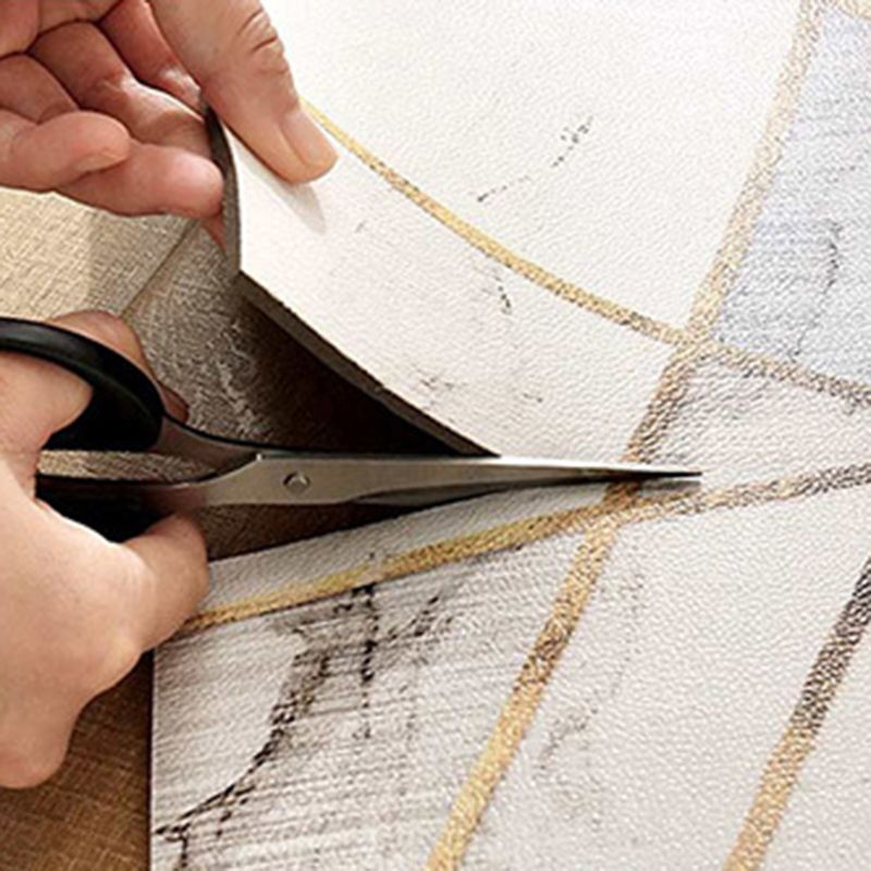 Brown Casual Carpet PVC Graphic Carpet Stain Non-Slip Backing Carpet for Home Decor