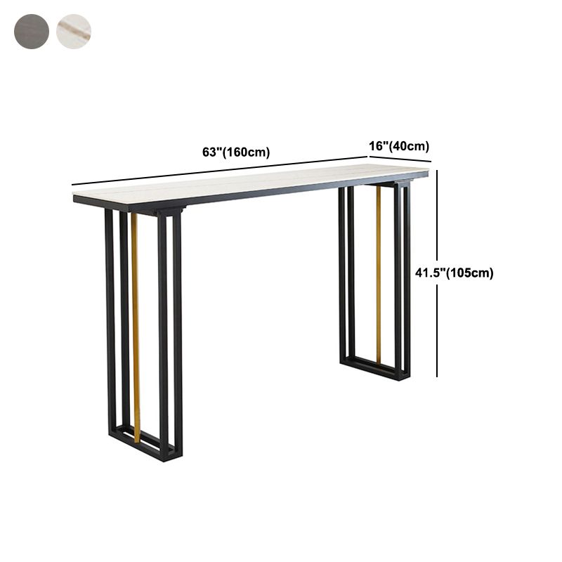 Industrial Sintered Stone Bar Table Dining Table for Kitchen Living Room