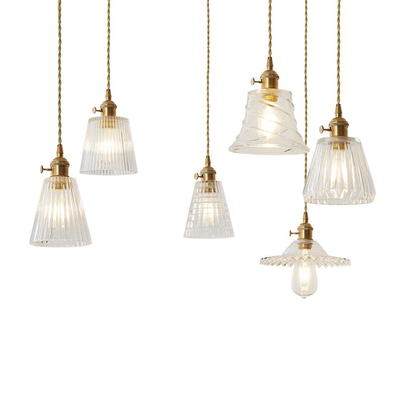 Modern Style Hanging Light Creative Glass Shade Pendant Lighting Fixture for Dining Room