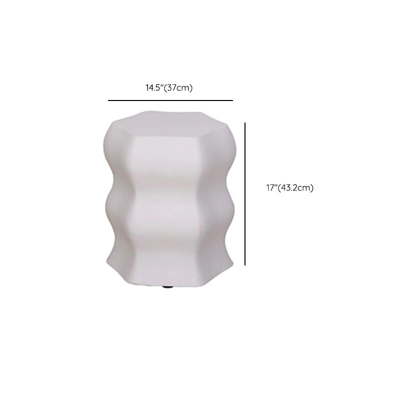 14.6" Wide Metal Block Side Table Geometric Sofa Side Accent Table