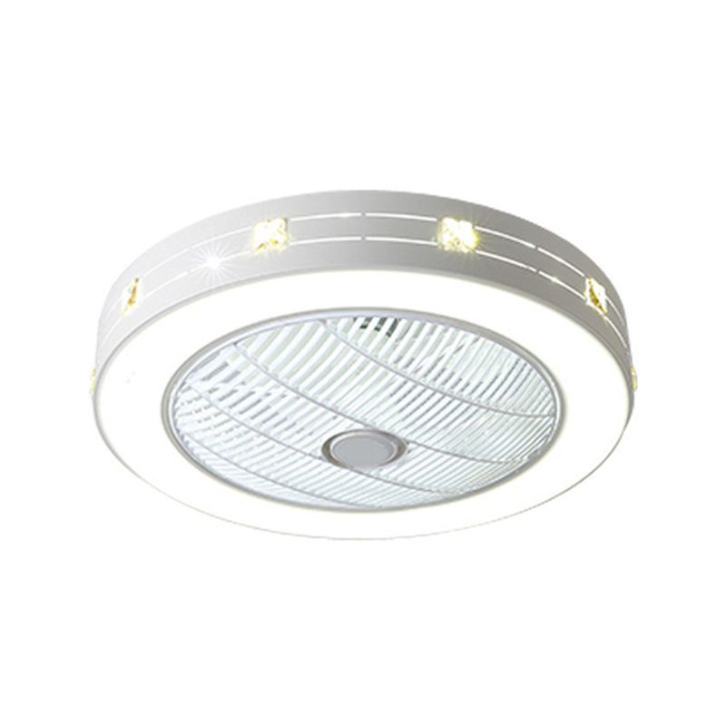 22 "breites Schlafzimmer mit breitem LED -Schlafzimmer mit zeitgenössischer weißer Hangleuchte Leuchte mit runden Acrylschatten