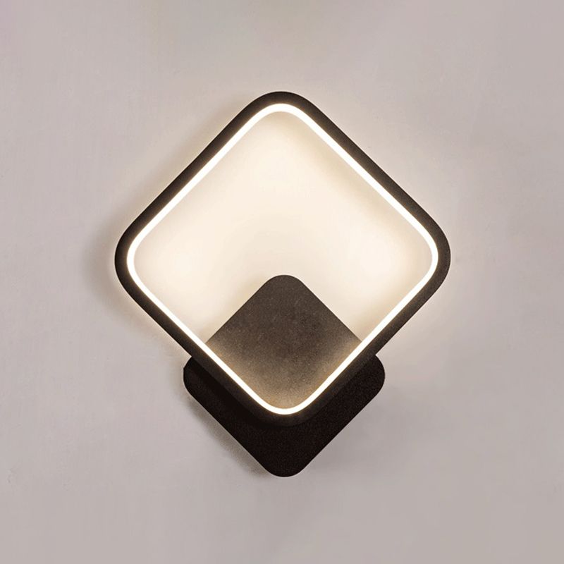 Modern Linear Wall Light Square LED Wall Light Sconce for Bedroom