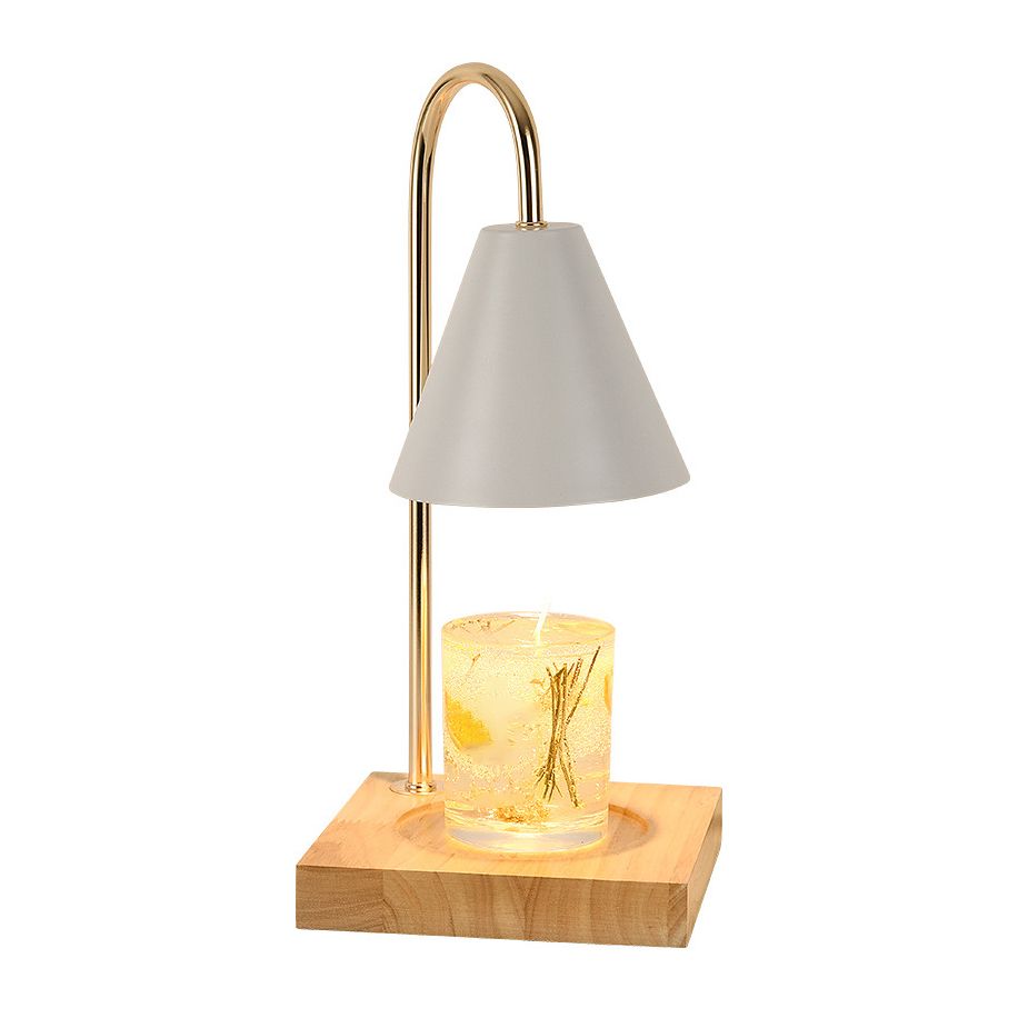 Lampe de table en métal géométrique moderne 1 luminaire de table d'éclairage (décoration non incluse)