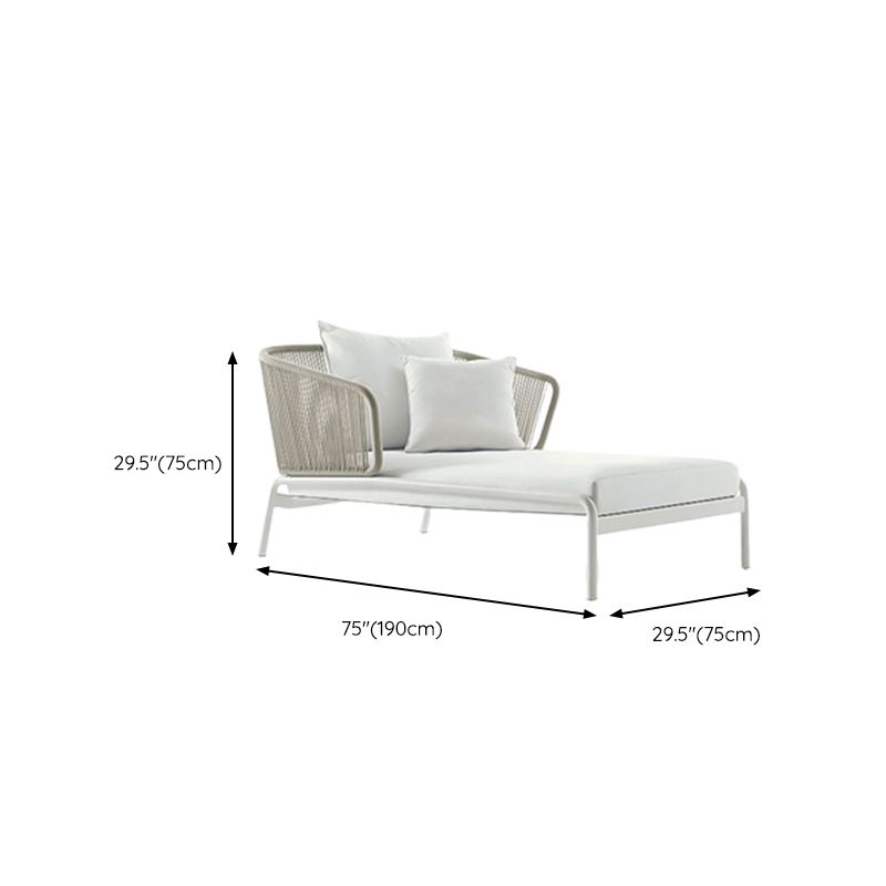 Modern UV Resistant Patio Sofa Metal Outdoor Patio Sofa with Cushions