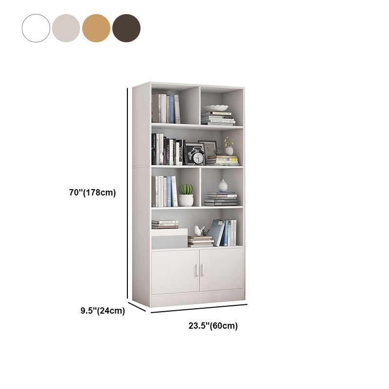 9.45" Wide Matte Finish Bookshelf Wood Standard Shelf Bookcase for Bedroom