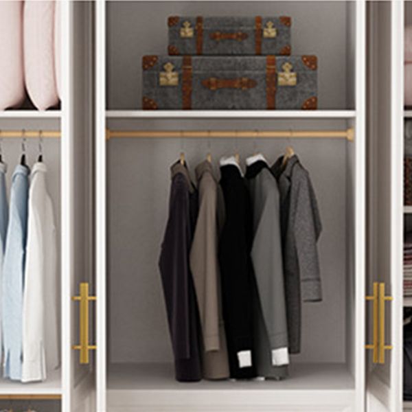 Solid Wood Wardrobe Armoire with Shelves French Country Wardrobe Cabinet