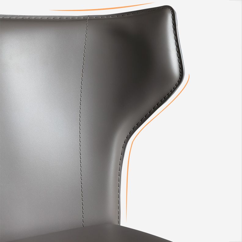 Modern Leather Dining Side Chairs Wingback Side Chair for Restaurant Use
