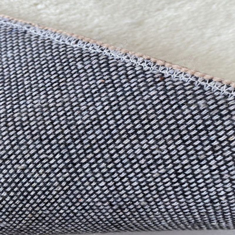 Light Orange Nordic Rug Polyester Color Block Rug Washable Rug for Home Decor