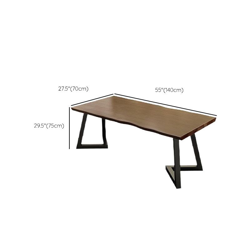 Modern 1/2/7 Pieces Dining Set Rectangle Pine Wood Dining Table for Cafe