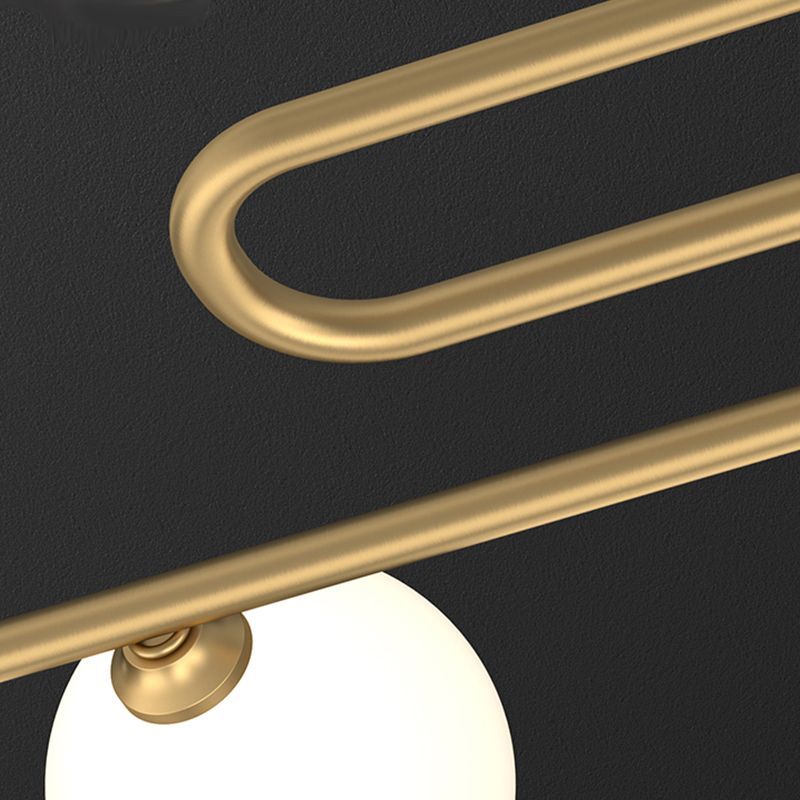 Runde Esszimmer Island Beleuchtung Fixture Glas modernes hängendes Licht in Gold