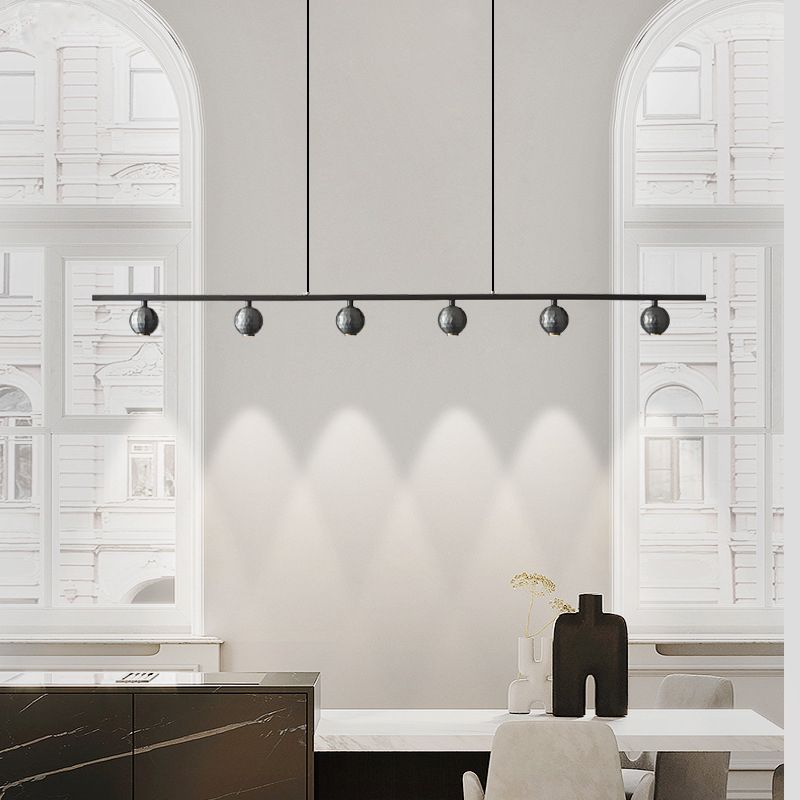 Minimalism Island Light Fixture Peas Hanging Lamp with Metal for Dining Room