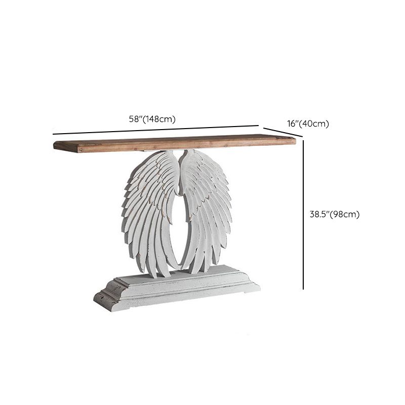 French Country Console Table 16" W Resistant Accent Table for Hall