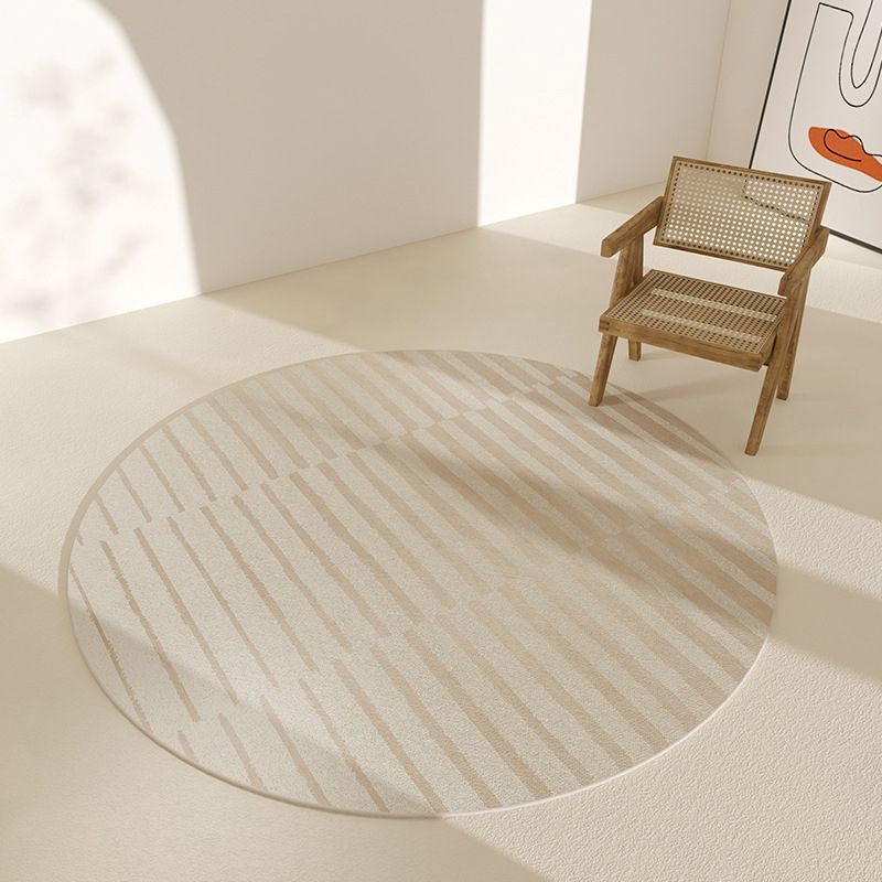 Navy Modern Rug Polyester Stripe Rug vlekbestendig vloerkleed voor thuisdecoratie