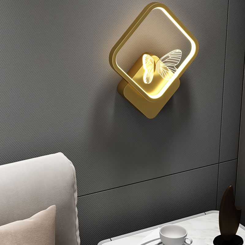 Metal Geometric Wall Mounted Lamps Modern Style 2 Lights Wall Lighting Fixtures