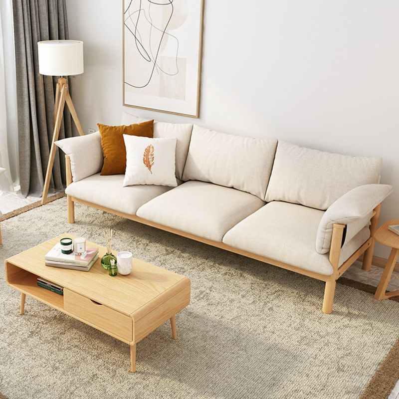 Zeitgenössisches Quadratarm Standard -Sofa mit Stirnkissen für Wohnzimmer, Wohnung