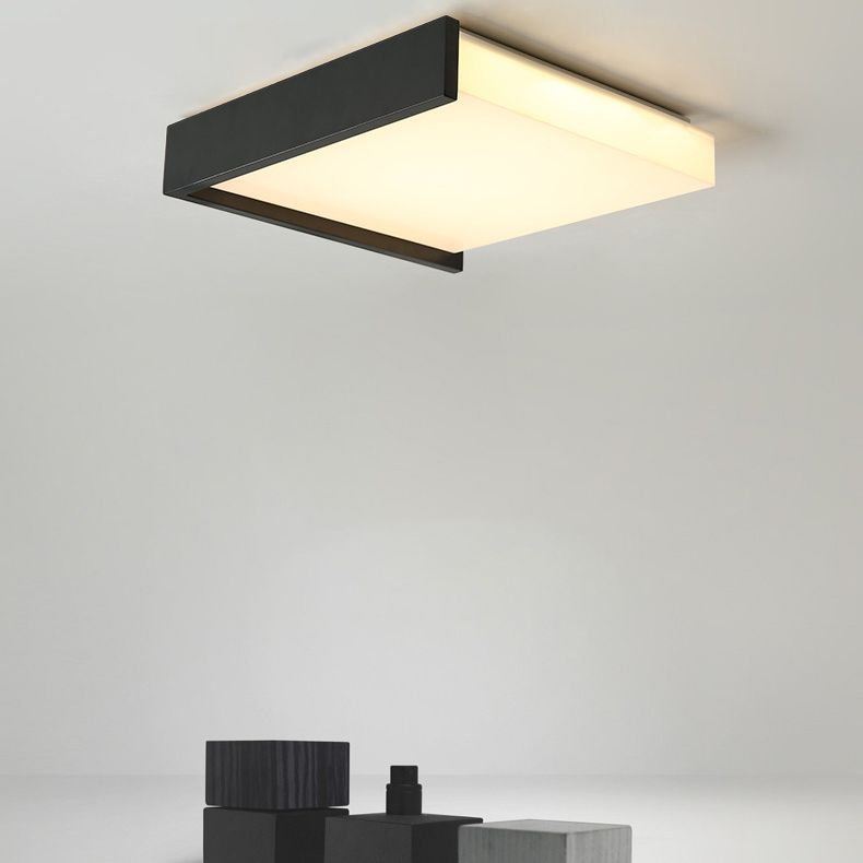 New Modern Square LED Flush Mount 1-Light Acrylic Ceiling Mounted Light for Living Room