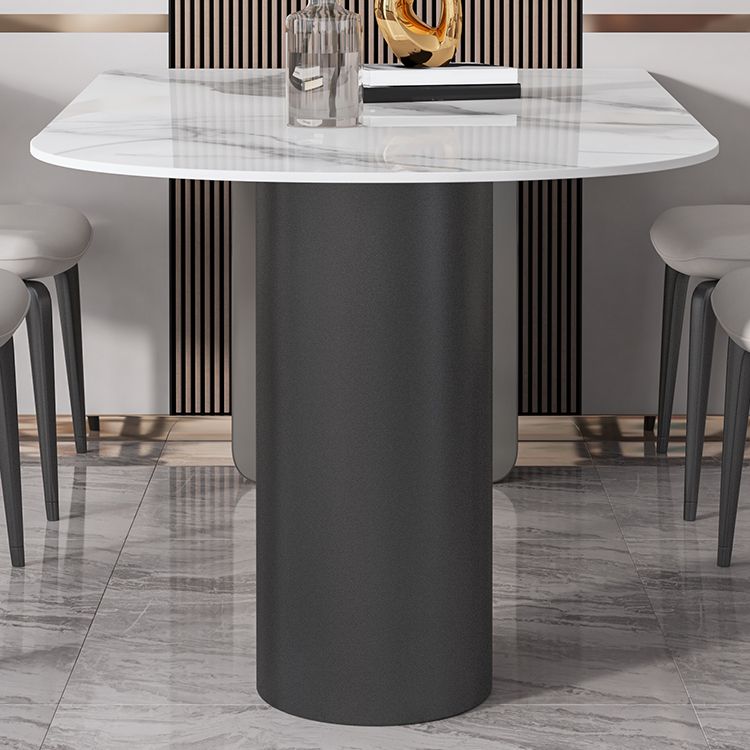 Modern Style Sintered Stone Metal Table Set 1/3/4/5 Pieces Dining Set