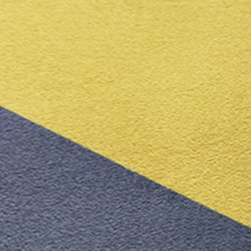 Blue Modern Carpet Geometric Pattern Polyester Area Rug Stain Resistant Rug for Living Room