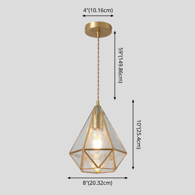 Hängende Beleuchtungsbehandlung Tiffany -Stil schattierter Glashängung Anhänger mit Messing -Baldachin
