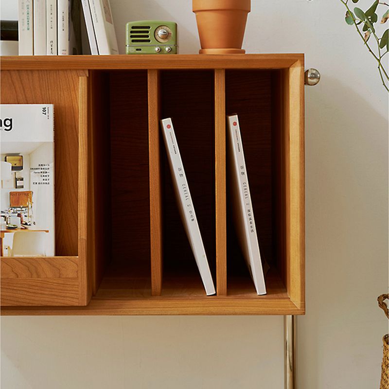 Modern Closed Back Standard Bookshelf Wooden Bookcase with Shelves