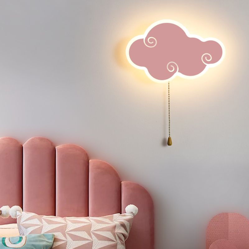 Cloud Wall Lighting Fixtures Modern Style Metal 1 Light Wall Lamps
