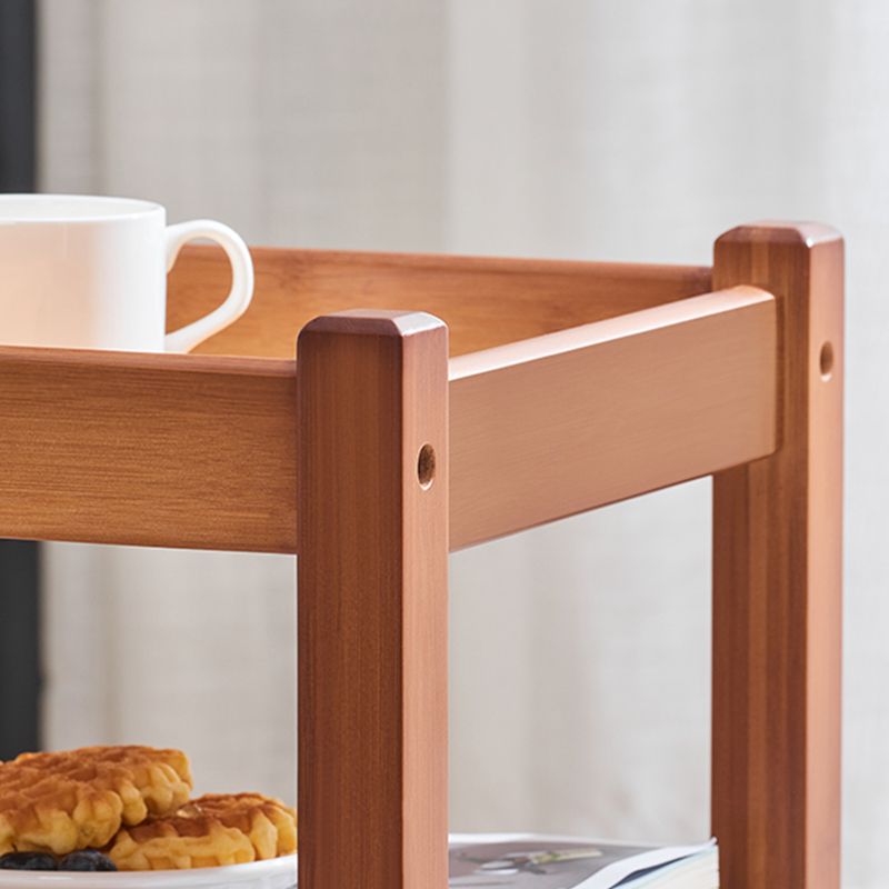 11" Wide Contemporary Cocktail Table Storage Rectangle Coffee Table with Casters