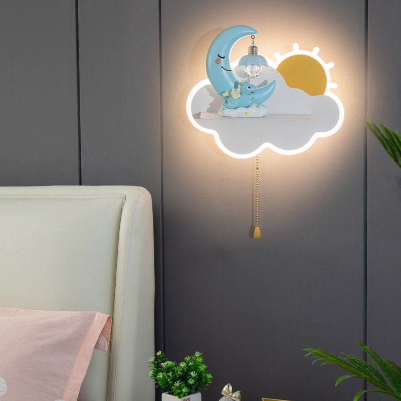 Cloud Shape Wall Mounted Light Minimalist LED Metal Wall Mounted Lighting for Bedroom